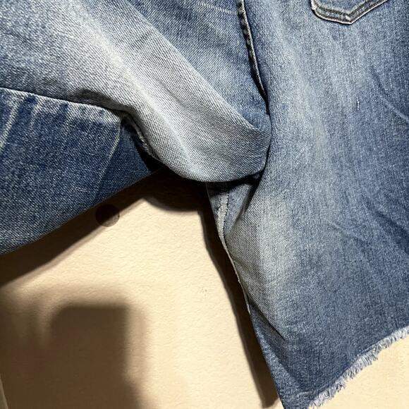Vintage Levi's Jean Shorts orange tab women's 34 cut off raw hem bermuda mom - Picture 5 of 7